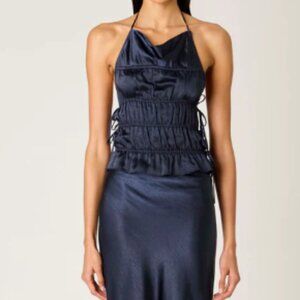 NIA Balboa Top + Ravello Skirt in Midnight